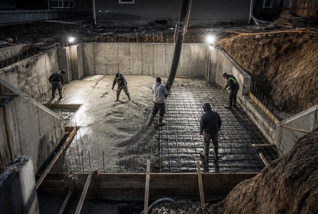 Mississauga 18″ Basement Lowering — Underpinning & ceiling height expansion